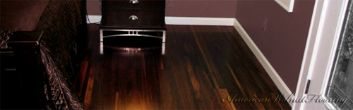 American Walnut Staybull Flooring™ in a bedroom